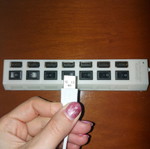 Power strip with 7 USB charging ports and on/off switches, new
