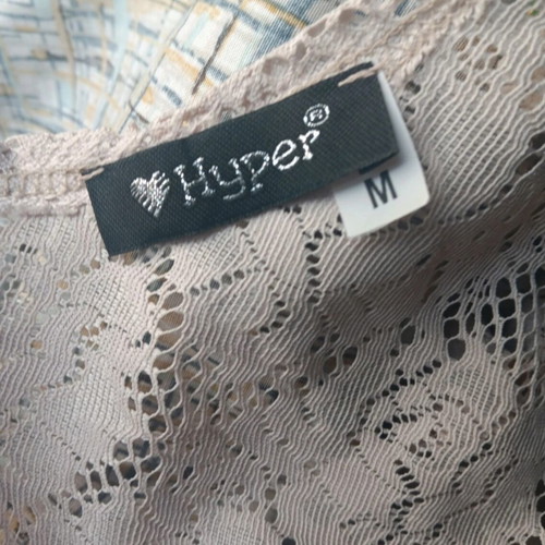 Asymmetric beige lace dress with high-low hem, like new, size M