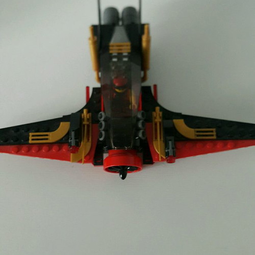 Lego Ninjako red airplane used with figure
