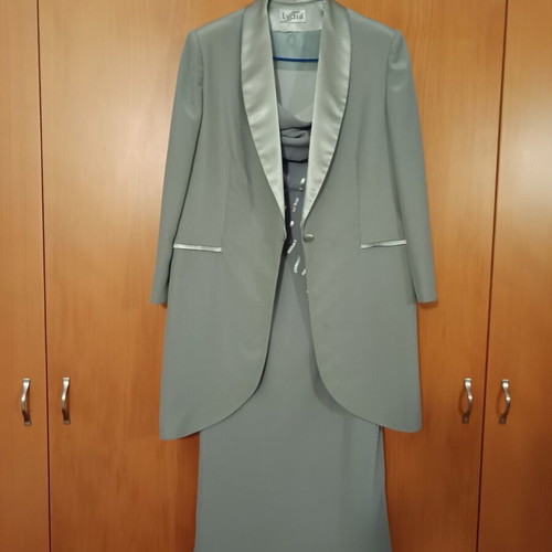 Dress and jacket Lydia Creations gray like new, size L