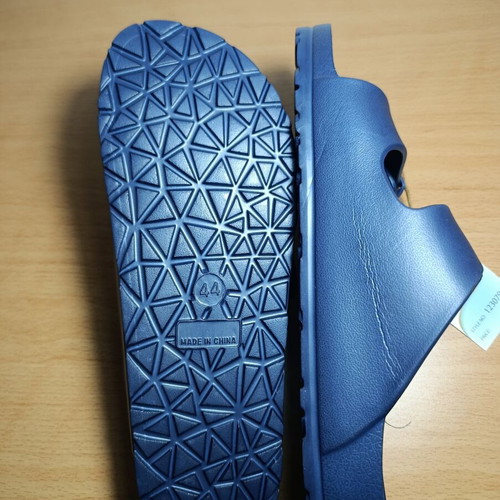 Ocean Addicts men's double buckle slippers, blue, size 44