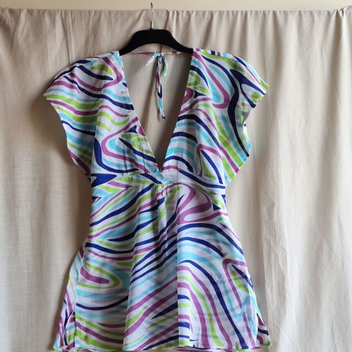 Marks & Spencer Large Abstract Colorful Beach Tunic Top like new