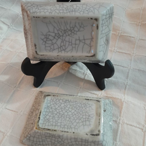 Set of old Japan porcelain ashtrays like new