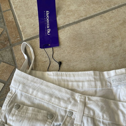 Rebecca Blu white jeans new, size XL 42 14
