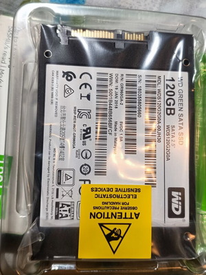 WD Green SSD SATA 120 GB new