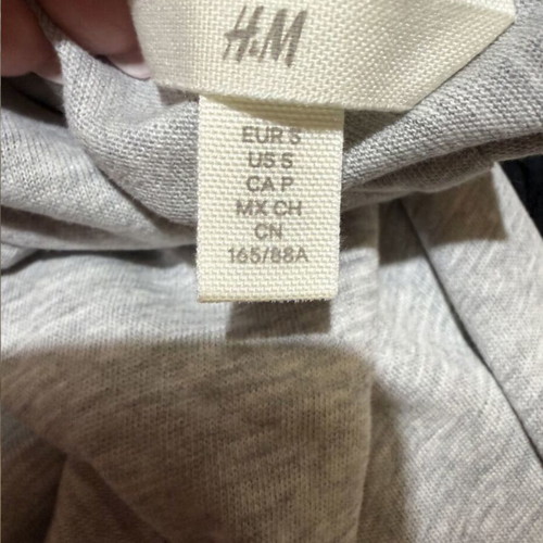 H&M midi gray dress with twisted straps, new