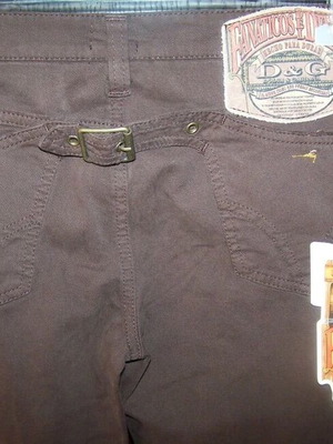 Dolce & Gabbana Vintage Pants Fanaticos Del Denim New Brown