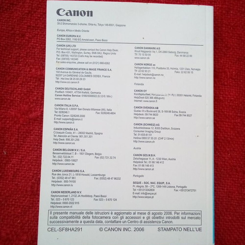 Canon Eos 400D manual like new
