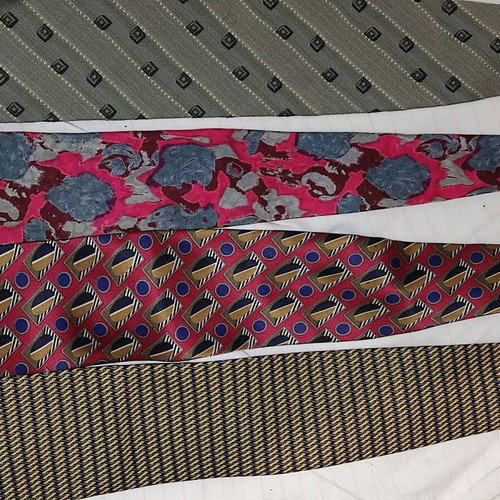 10 branded men's silk ties