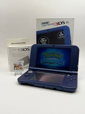 New Nintendo 3DS XL Metallic Blue κονσόλα σαν καινούργιο με Super Smash Bros