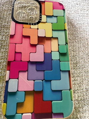 iPhone 12pro case like new, multicolored