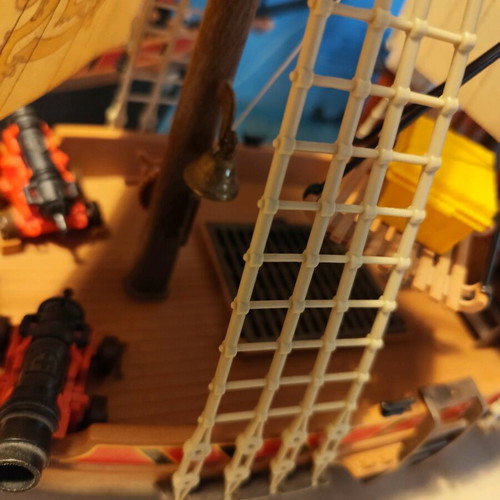 Playmobil 3750 pirate ship used with box and instructions