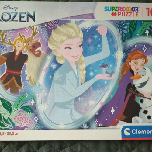 Clementoni Frozen puzzle pack of two 104 pieces like new