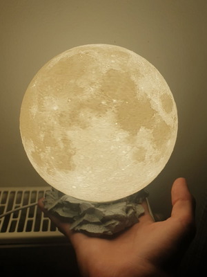 Moon Lamp 3D new, ideal for bedroom or children's room