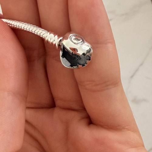 Pandora silver necklace 925 new, gray