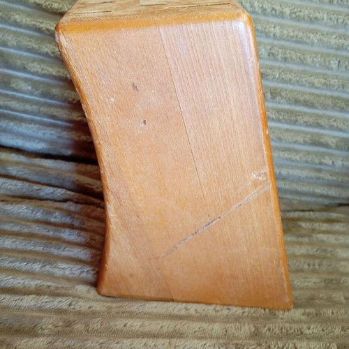 Wusthof wooden knife block used, 6+1 slots, heavy