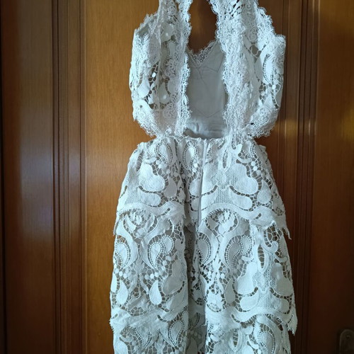 Zini couture beige dress like new, size 38