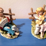 Decorative figurines set of 2 from the 1960s, like new