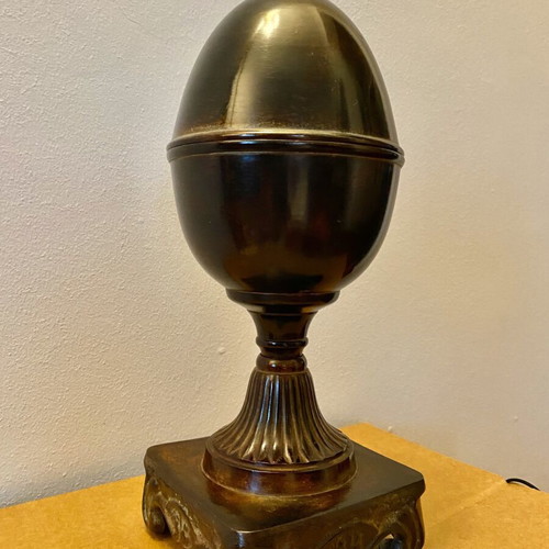 Metal decorative egg made of iron like new