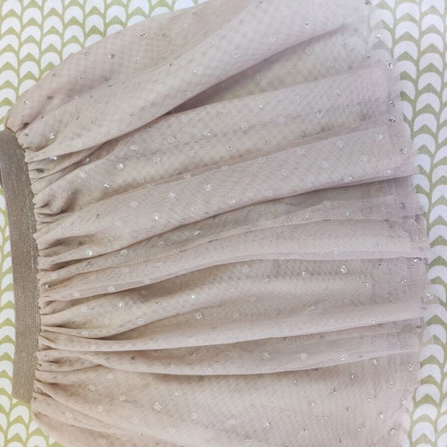 H&M tulle skirt like new, beige and silver, for ages 6-7