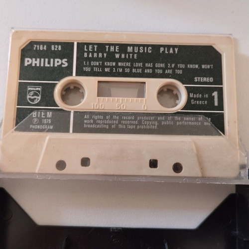 Barry White Let The Music Play cassette tape used