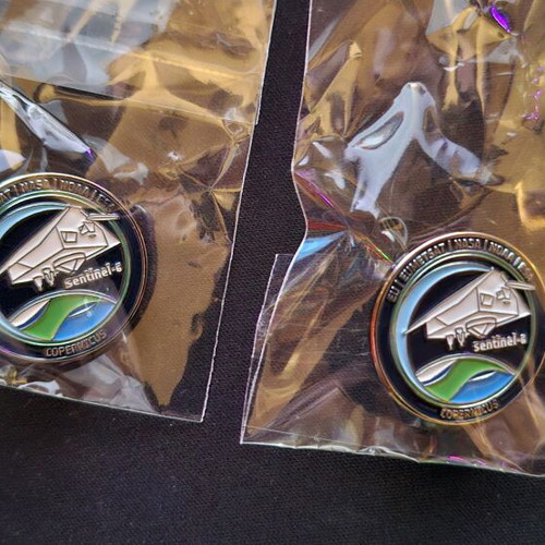 Sentinel-6 ESA collectible pin pack of 2 new