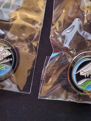 Sentinel-6 ESA collectible pin pack of 2 new