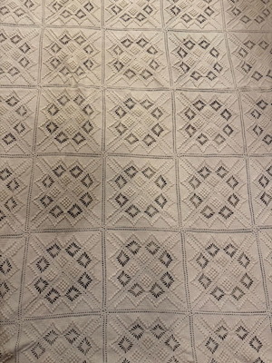 Handmade knitted blanket and throw
