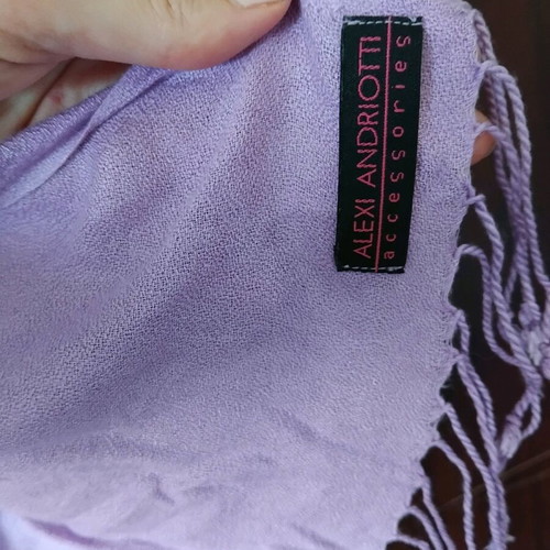 Alexi Andriotti Lilac Pashmina scarf like new