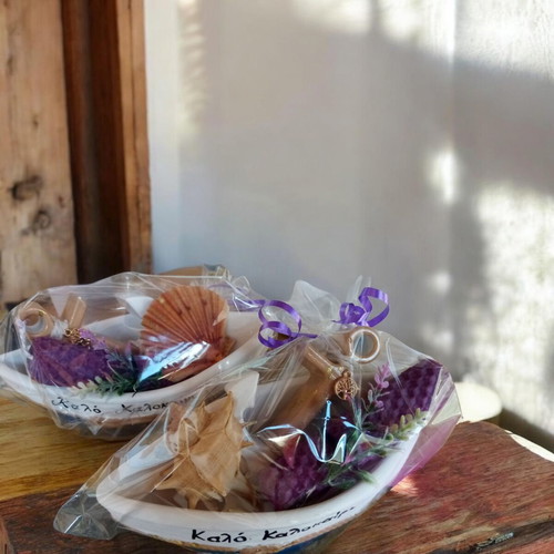Decorative boat 15cm with anchor made to order