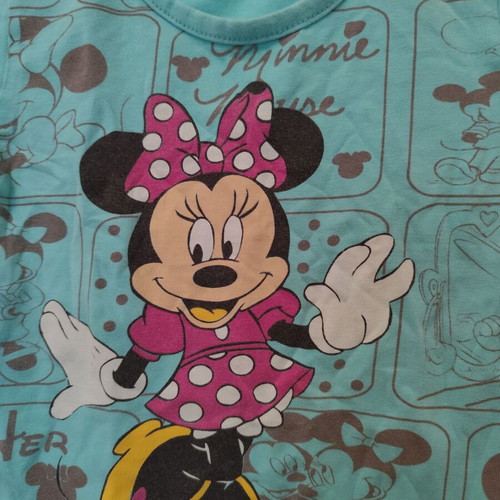T-shirt used for 2-3 years with Minnie Mouse