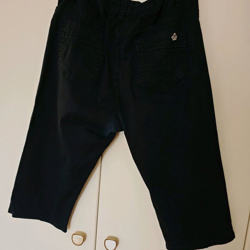 Black cropped jeans Mille One like new, size 54