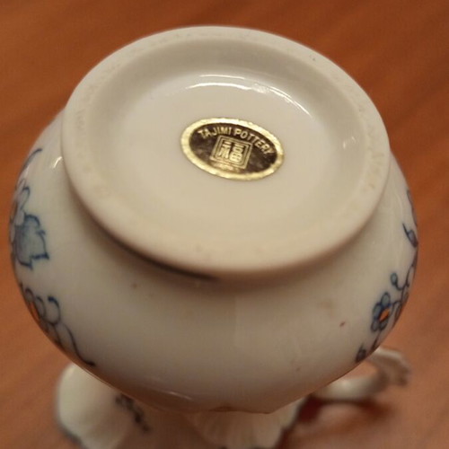 Vintage Tajimi Pottery Japan miniature porcelain pitcher Mino ware