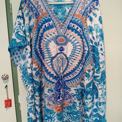 Summer Beach Dress One Size in Blue and Turquoise Shades new