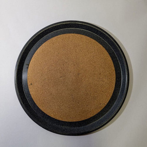 Plastic serving tray with cork 33.5cm used