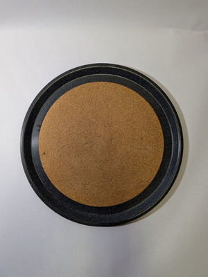 Plastic serving tray with cork 33.5cm used