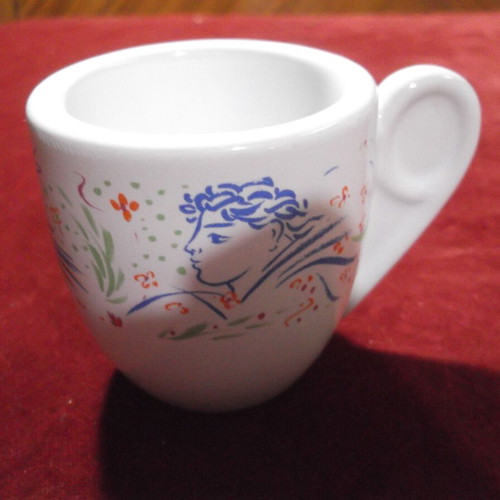 Vintage Loumidis Papagalos Greek Coffee Cup like new