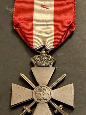War Cross 1940 Greek Crown, like new, rare Rysianou variety