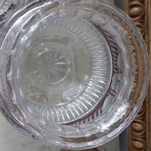 Moser crystal vase and ashtray like new