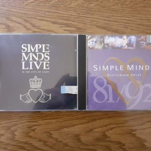 Simple Minds 2CD pack In The City Of Light (Live) & Glittering Prize like new
