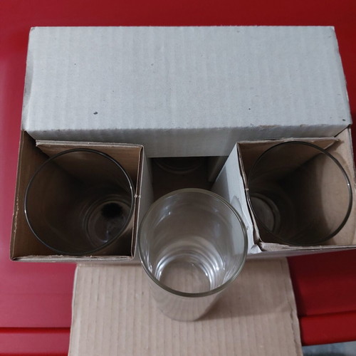 Kronos water and whiskey glass set new, 6+6 pieces