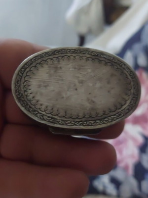 Persian silver box, vintage