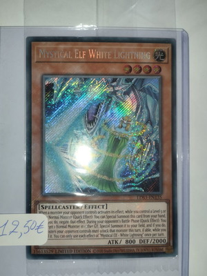 Mystical Elf White Lightning κάρτα Yu-Gi-Oh! σαν καινούργιο