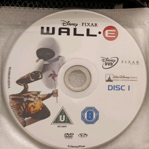 Disney Wall E DVD used, 2 DVDs authentic without case