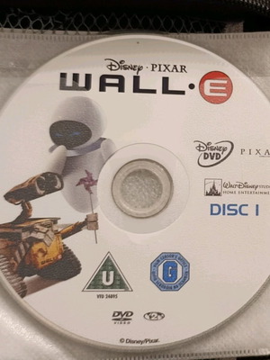 Disney Wall E DVD used, 2 DVDs authentic without case