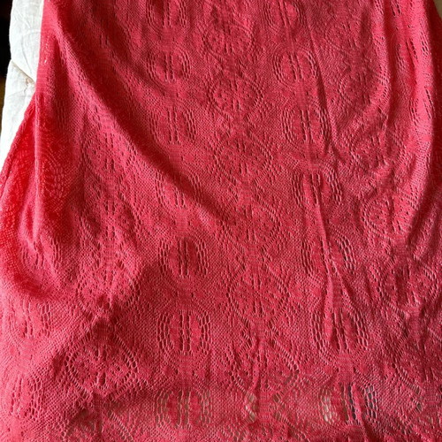 Rich maxi dress coral color like new, lined inside