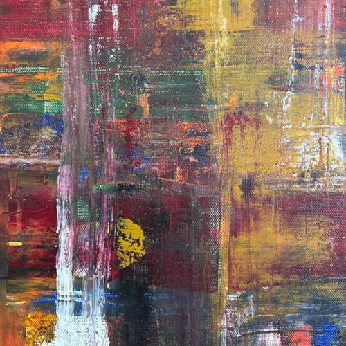 Boredom Handmade Acrylic Painting on Canvas 40x50 cm Like New