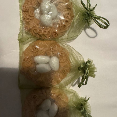 Set of 3 Anogeian handmade Xompliasta decorative koulouria