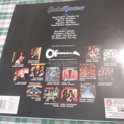 Guitar Masters rare vinyl collection Dutch cut used, metal
