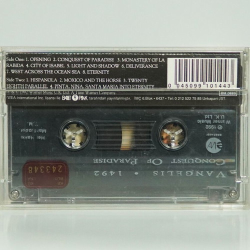 Vangelis 1492 Conquest of Paradise cassette used with booklet